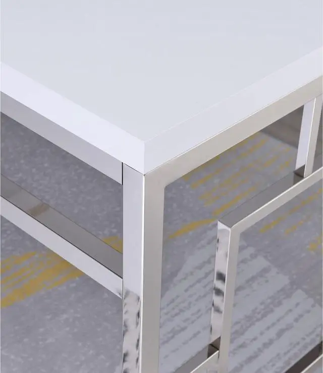 Alt view image 6 of 6 - Steve Silver Company Alize Desk, White