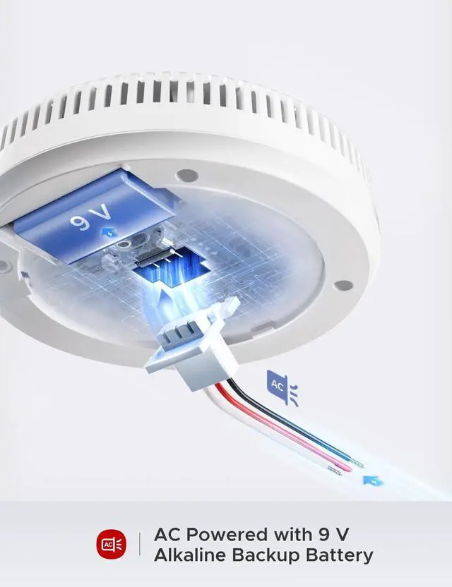Alt view image 2 of 7 - X-Sense Hardwired Combination Smoke and Carbon Monoxide Detector, Hardwired Interconnected Smoke and CO Detector Alarm with Replaceable Battery Backup, XP04, 3-Pack