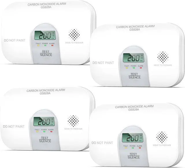 Main image of Siterwell Travel Carbon Monoxide Detector, 7 Year Product Life Carbon Monoxide Detectors with LCD Digital Display and Sound Warning, ETL Listed, Portable Carbon Monoxide Detector for Home, 4-Pack