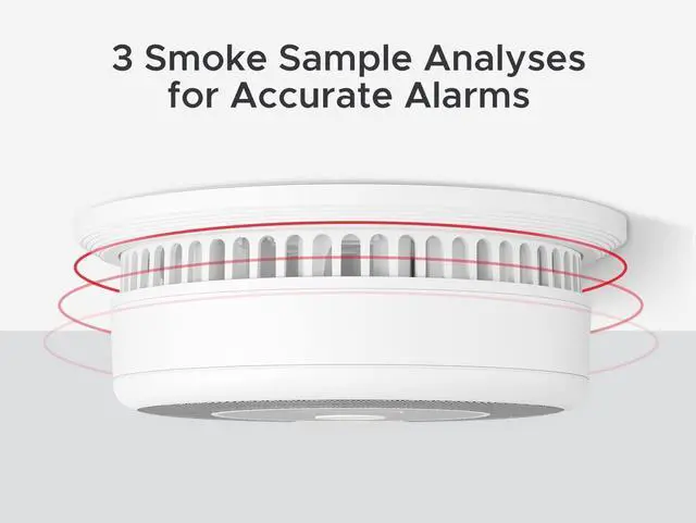Alt view image 5 of 7 - X-Sense 10-Year Battery Combination Smoke Carbon Monoxide Alarm Detector with Large LCD Display (Standalone Model)