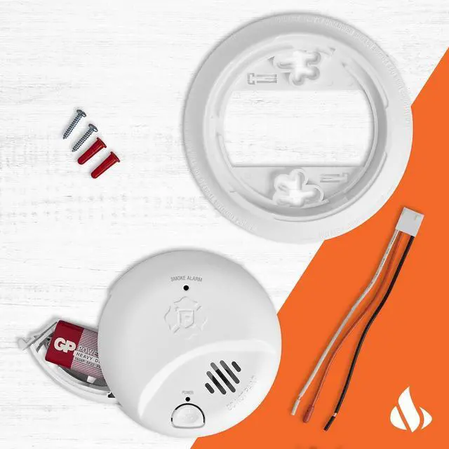 Alt view image 3 of 6 - First Alert SMI100-AC, Hardwire Interconnect Smoke Alarm with Battery Backup, 1-Pack