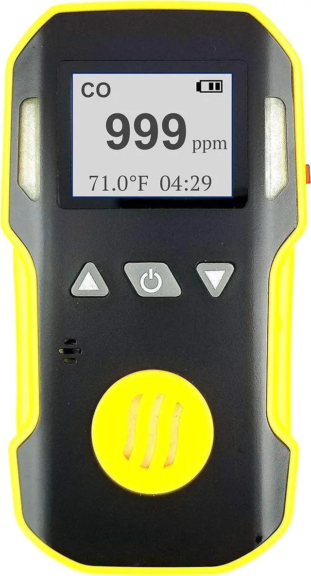 Main image of Carbon Monoxide CO Meter by Forensics | USA NIST Calibration | Dust & Explosion Proof | USB Recharge | Sound, Light and Vibration Alarms | 0-1000 ppm |