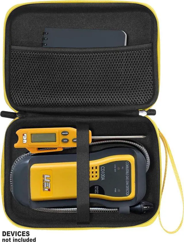 Alt view image 4 of 6 - CaseSack Detector Case for UEi Test Instruments CD100A Combustible Gas Leak Detector & CO71A Carbon Monoxide Detector, Also for Techamor Y201, EG Air Y201, Pangea, Klein Tools ET120, ALOPEX
