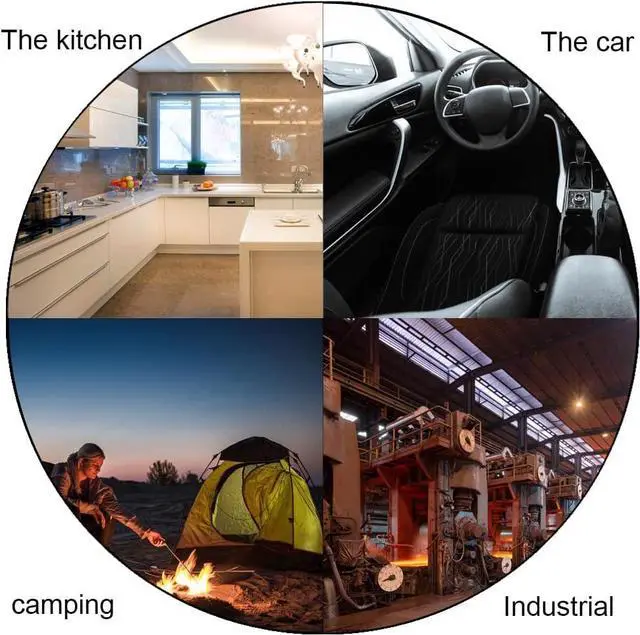 Alt view image 4 of 6 - CO Carbon Monoxide Detector with Visual, Audible, and Vibrating Alerts, Handheld CO Monitor, Portable CO Gas Alarm for Home and Travel, Battery Operated, Alarm Logger, X-1