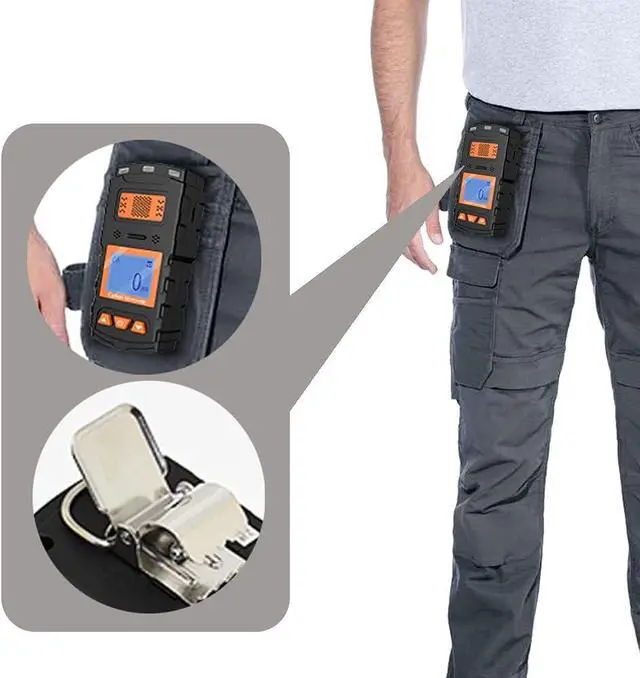 Alt view image 5 of 6 - CO Carbon Monoxide Detector with Visual, Audible, and Vibrating Alerts, Handheld CO Monitor, Portable CO Gas Alarm for Home and Travel, Battery Operated, Alarm Logger, X-1
