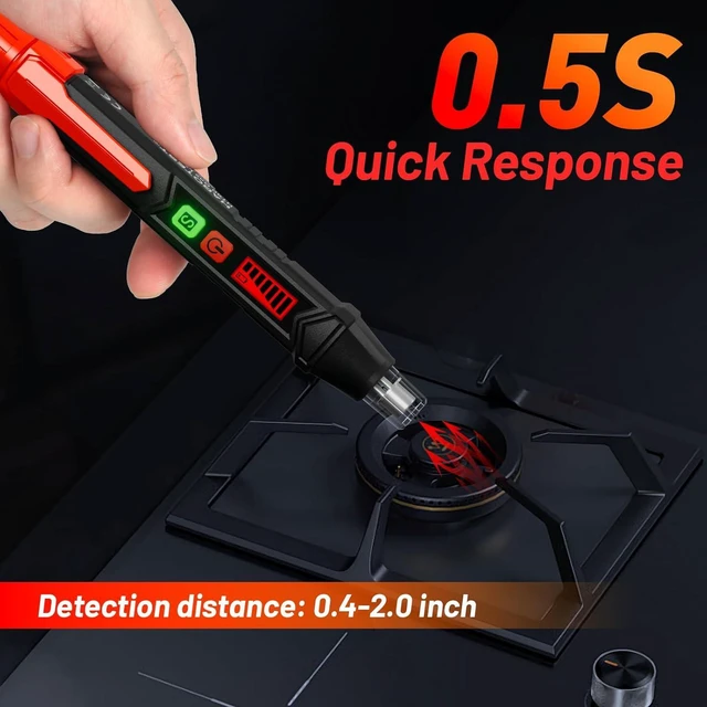 Alt view image 3 of 7 - YOJOCK Natural Gas Leak Detector,Gas Leak Detector with Audible & Visual Alarm,Portable Gas Detector Sniffer to Locate Combustible Sources Like Propane,Methane for Home & RV