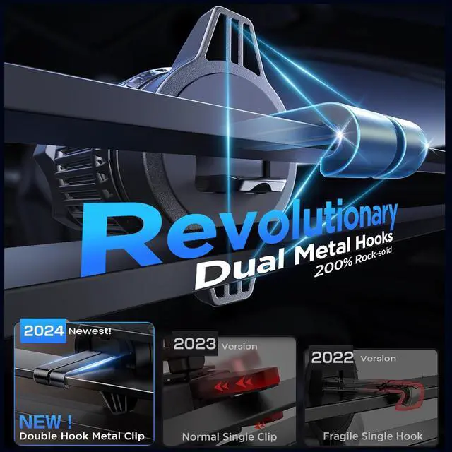 Alt view image 7 of 7 - 3-in-1 Car Phone Holder [122+LBS Strongest Suction & Stable Clamp Arm] 360° Adjustable Car Phone Mount, Cell Phone Holders for Your Car for Dashboard Vent, All Smartphones & Car Models (Black)