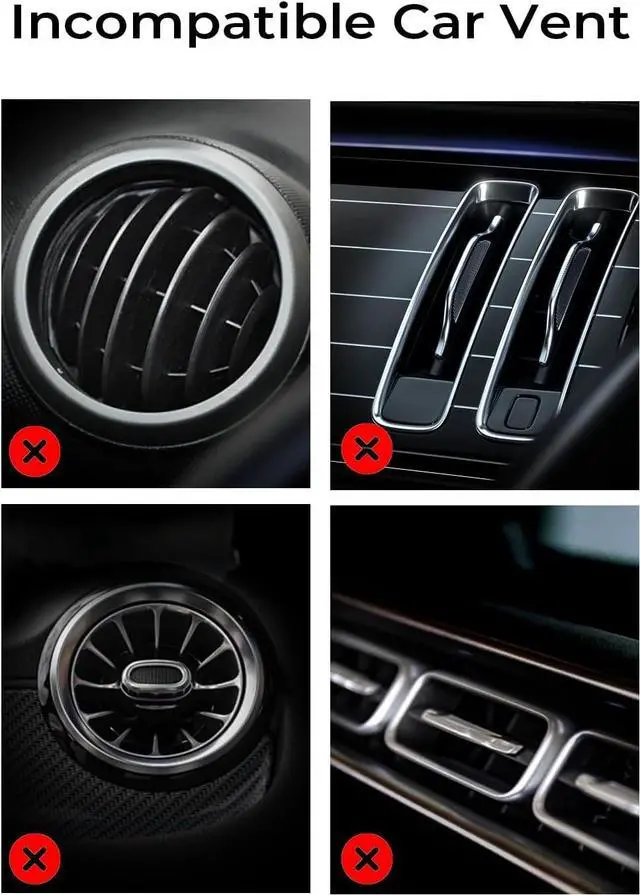 Alt view image 6 of 7 - for iPhone 16 MagSafe Car Mount [Quick Install] Magnetic Car Phone Holder Vent Jeep Truck Accessories Gifts for Men Women Him Her Fit for iPhone 16 Pro/Pro Max 15 14 13 12  Edge S25