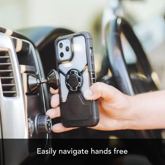 Alt view image 4 of 7 - ROKFORM - Adjustable Magnetic Car Mount, 360 Degree Swivel with 3M VHB Tape, Cell Phone Holder, Aluminum Dashboard Phone Mount Stand for Truck Car & Van (Black)