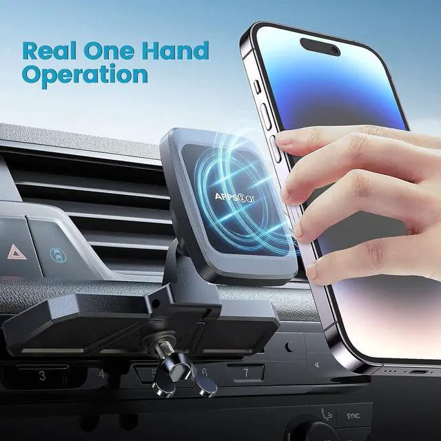 Alt view image 6 of 6 - Magnetic CD Phone Holder for Car Anti Shake Magnet CD Slot Phone Mount Car Truck Accessories Compatible with iPhone  & All Cellphones for Smartphone Mobile