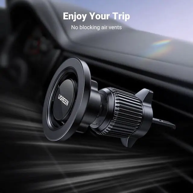 Alt view image 7 of 7 - Car Phone Mount for Magsafe Air Vent Car Mount Magnetic Phone Holder Compatible with iPhone 16 15 14 13 12 Pro Max Strongest Magnet Black