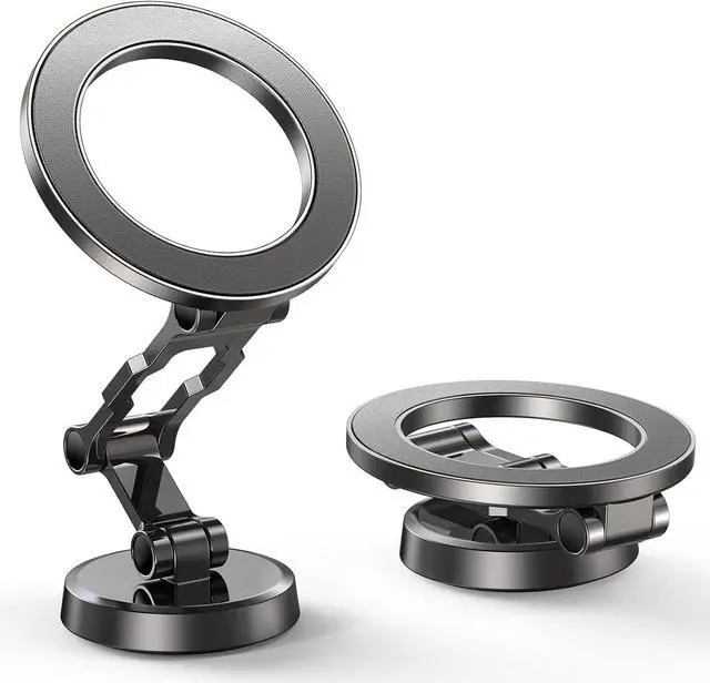Main image of Kaistyle for Magsafe Car Mount360° Adjustable Magnetic Phone Holder for Car Holder MountAll-Metal Foldable Cell Phone Holders for Your Car Dash for iPhone 16 Pro Max 15 14 13 12 Plus Mini