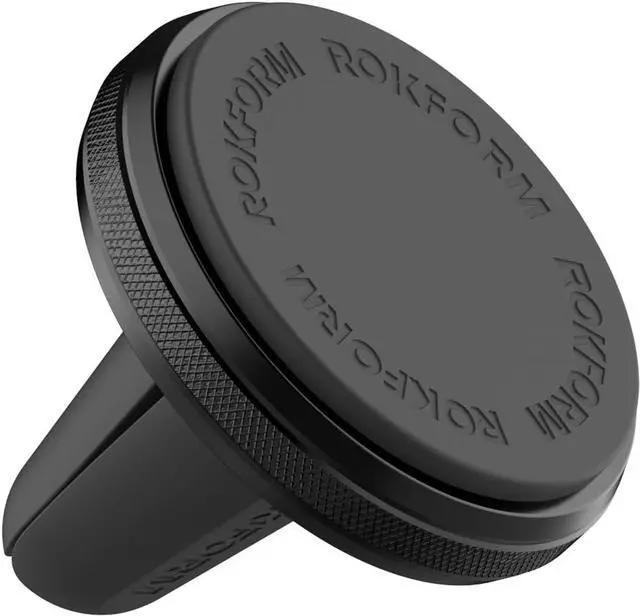 Main image of Rokform - Magnetic Air Vent Mount, Super Grip Car Truck & Van Vent Clip, Aluminum Cell Phone Holder, Removable Vent Magnet Mount, Specially Designed for Rokform Cases (Black)