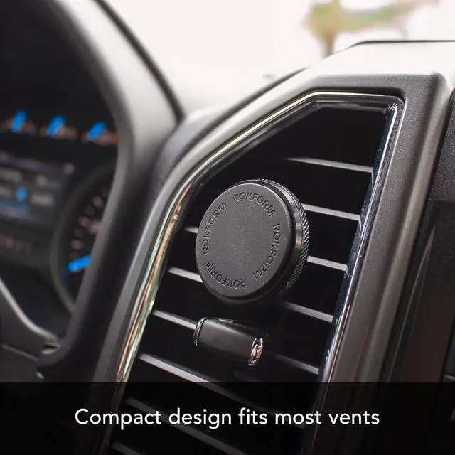 Alt view image 6 of 7 - Rokform - Magnetic Air Vent Mount, Super Grip Car Truck & Van Vent Clip, Aluminum Cell Phone Holder, Removable Vent Magnet Mount, Specially Designed for Rokform Cases (Black)
