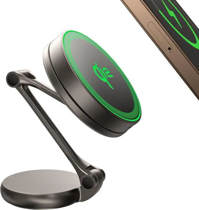 Main image of THREEKEY for MagSafe Car Mount Charger,Qi2 Wireless Car Charger,15W Magnetic Charger Fast Charging,Retractable Phone Holder with 360°Rotation,Car Mount for iPhone16-12&Galaxy S25 Ultra