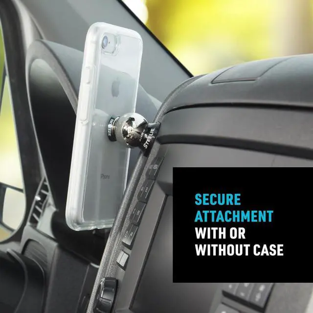 Alt view image 7 of 7 - Nite Ize Steelie Original Dash Kit - Magnetic Phone Mount for Car Dashboard - Car Phone Holder with Strong Steelie Magnet & 3M VHB Adhesive