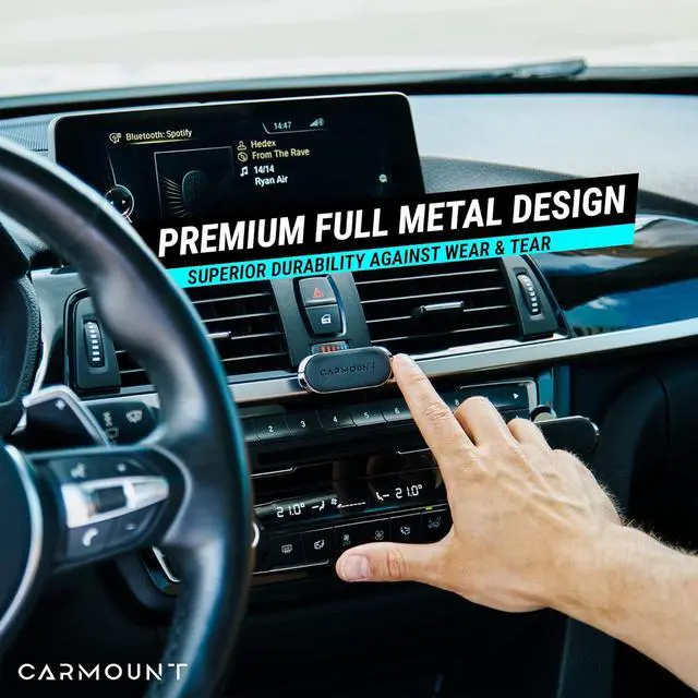 Alt view image 2 of 6 - F1 Dashboard Car Mount | Magnetic Phone Holder for Car Ultra Strong 8X N52 Magnets 360° Rotation Universal Dash Mount for All Cell Phones | Car Mount Magnet | Magnet Phone Holder for Car