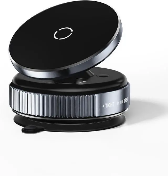 Main image of Vacuum Magnetic Phone Holder Stand, Suction Cup Phone Mount,Foldable and Retractable Vacuum Suction Phone Holder,360°Adjustable Magsafe Car Mount for iPhone 16e 16 Pro Max 15 14 13 12