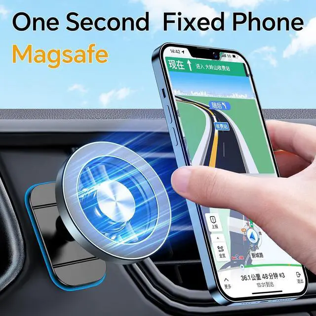 Alt view image 3 of 7 - for Magsafe Car Mount20 Strong MagnetsMagnetic Phone Holder for Car Phone Holder Mount Dash360°Cell Phone Holders for Your Car Accessories for Women Men iPhone 16 Pro Max 15 14 13 12 Plus