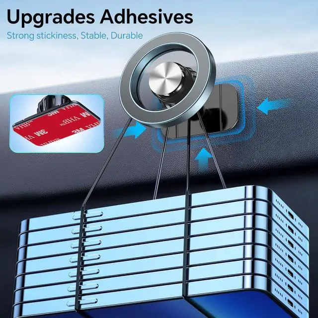 Alt view image 5 of 7 - for Magsafe Car Mount20 Strong MagnetsMagnetic Phone Holder for Car Phone Holder Mount Dash360°Cell Phone Holders for Your Car Accessories for Women Men iPhone 16 Pro Max 15 14 13 12 Plus