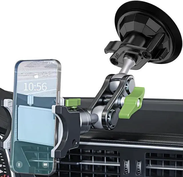 Main image of Suction Cup Phone Mount, Ultra-Stable Phone Holder for Vlog Shooting, 360 Rotation for Windshield, Roof Glass, Car Window, Fit for All Smartphones