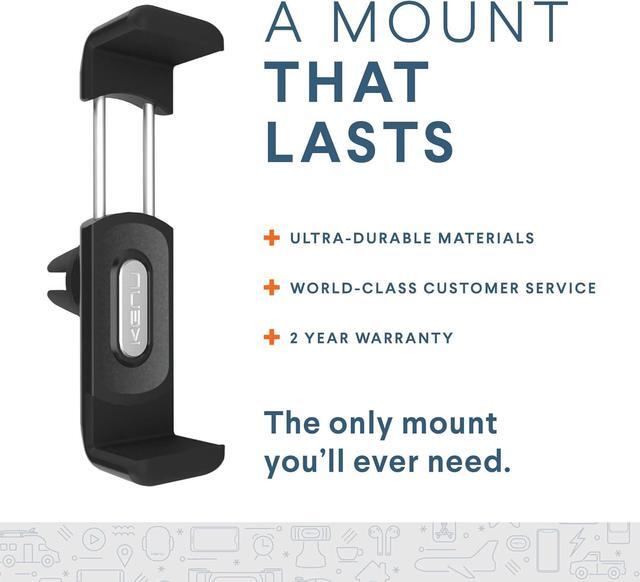Alt view image 6 of 6 - Kenu Airframe+, Air Vent Car Phone Holder Mount, Cell Phone Stand for Car, Expandable Grip & 360 Degree Pivot, Compatible with Latest iPhones, Samsungs, & Androids