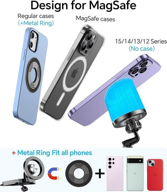 Alt view image 7 of 7 - Kaistyle for Magsafe CD Phone Holder for Car20 Strong MagnetsMagnetic CD Player Phone Mount for Car Phone Holder CD Slot Mount,CD Slot for iPhone 16 15 14 13 12 Pro Max Plus MagSafe Case All Phones