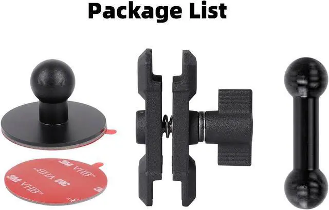 Alt view image 6 of 6 - Leenconghui Adhesive 17mm Ball Base with Extension Adapter Compatible with Garmin Nuvi GPS Navigator,Car Cellphone Holder Dashboard Mount 17mm Ball Head Stand Base, BM-53A