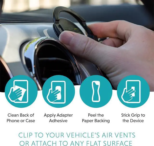 Alt view image 5 of 6 - LOVEHANDLE 360 Universal Swivel Phone Mount - Car Mount - Phone Holder