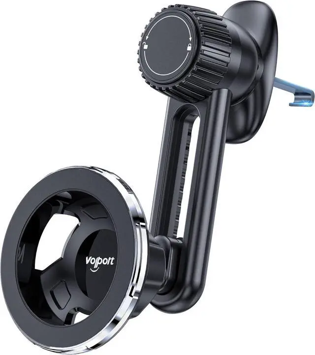 Main image of volport Magnetic Phone Holder for Car Vent, [Non Blocking] Car Phone Holder for iPhone Magnetic Case, Strong Magnet Car Vent Mount for iPhone 15 14 13 Pro Max Mini Plus Case P-Socket