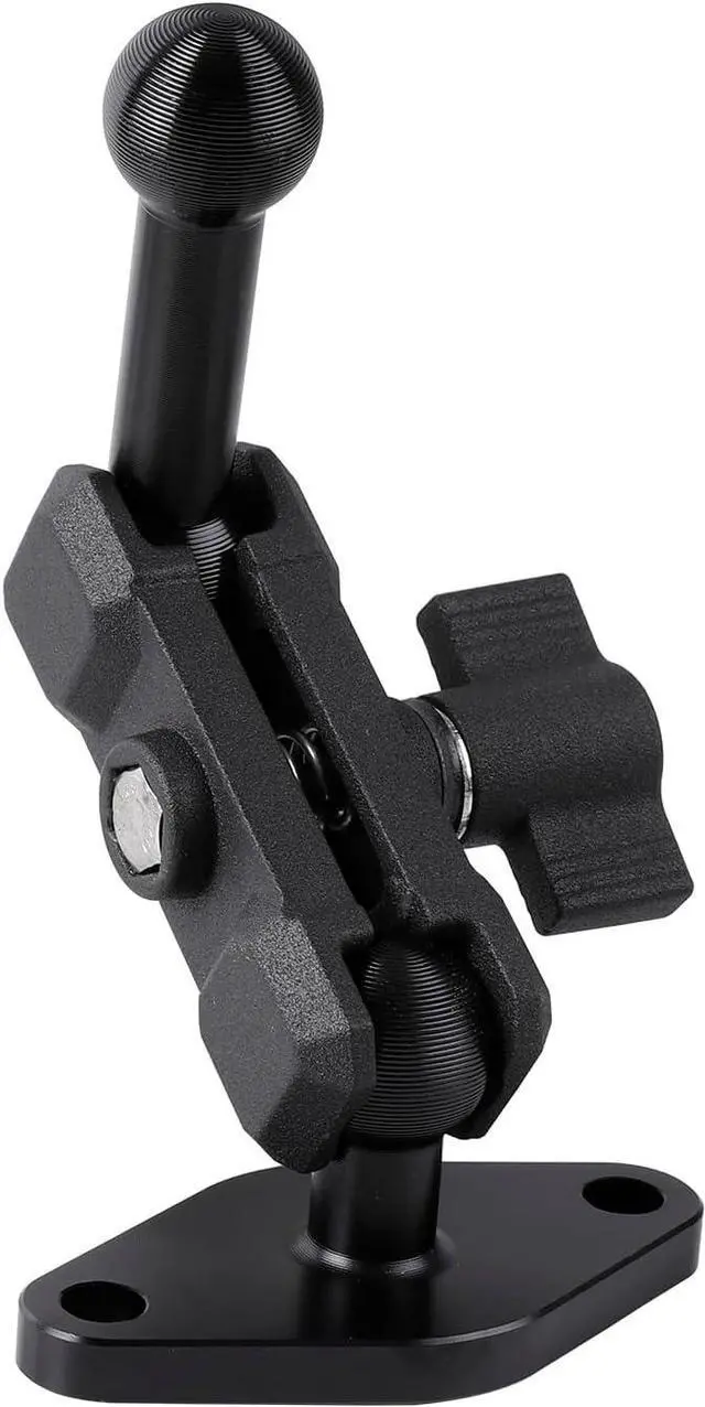 Main image of Aluminum AMPS to 17mm Ball Adapter with Extension Rod for Car Phone Holder, Drill Mount Ball Plate Base Meets Industry Standard AMPS Hole Pattern,Compatible with Garmin GPS Nuvi Dezl Drive Zumo RV