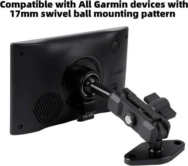 Alt view image 5 of 7 - Aluminum AMPS to 17mm Ball Adapter with Extension Rod for Car Phone Holder, Drill Mount Ball Plate Base Meets Industry Standard AMPS Hole Pattern,Compatible with Garmin GPS Nuvi Dezl Drive Zumo RV