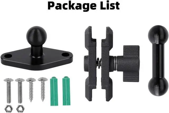 Alt view image 7 of 7 - Aluminum AMPS to 17mm Ball Adapter with Extension Rod for Car Phone Holder, Drill Mount Ball Plate Base Meets Industry Standard AMPS Hole Pattern,Compatible with Garmin GPS Nuvi Dezl Drive Zumo RV