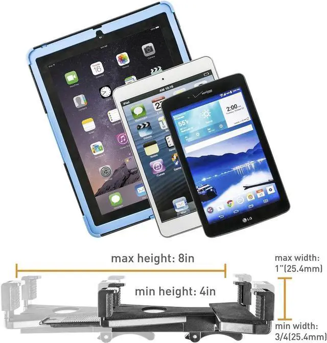 Alt view image 4 of 6 - iBolt Tabdock BizMount -Holder/Mount with Suction Cup Base- for Your Windshield, Dashboard, or Desk - Compatible with All 7"-10" Tablets: iPad, Samsung Galaxy Tab, Google Nexus
