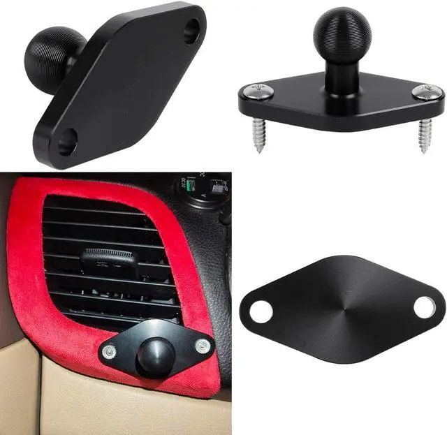 Alt view image 3 of 7 - Aluminum AMPS to 17mm Ball Adapter with Extension Rod for Car Phone Holder, Drill Mount Ball Plate Base Meets Industry Standard AMPS Hole Pattern,Compatible with Garmin GPS Nuvi Dezl Drive Zumo RV