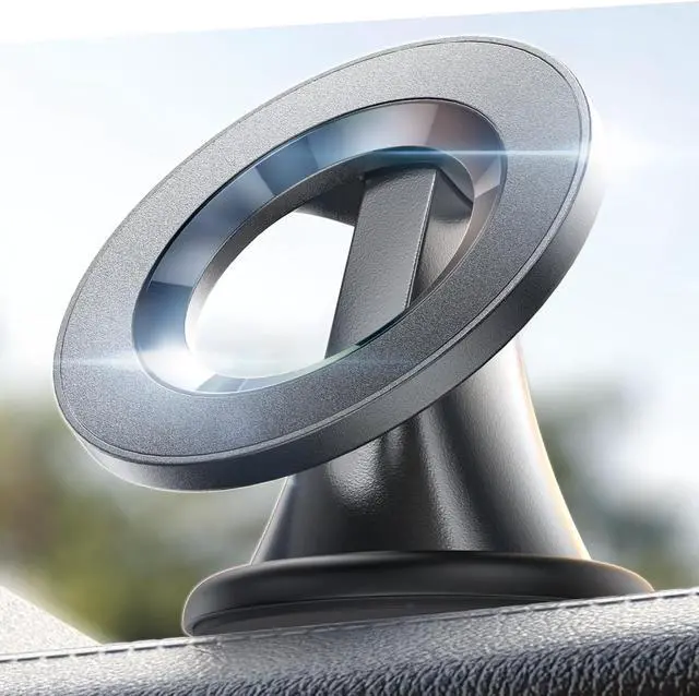 Main image of LISEN for Magnetic Phone Mount, Mini 540° Rotating Magnetic Phone Holder for Car Dash, Mag Safe Car Mount, Magsafe, Rotatable Car Magnet Mount for iPhone 16 Pro Max 15 14 13 12, Black