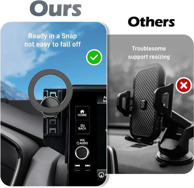 Alt view image 7 of 7 - COCGVEL Car Phone Holder Compatible with Honda HR-V 2023-2025 /CR-V 2023-2025 with 9 in Screen, Phone Mount Compatible with MagSafe Car Cell Phone Mount Accessories