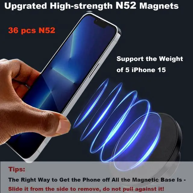 Alt view image 2 of 7 - Magnetic Phone Holder for Ram Mount, 1" (25mm) Ball Mount for Magsafe for Ram B Size Socket