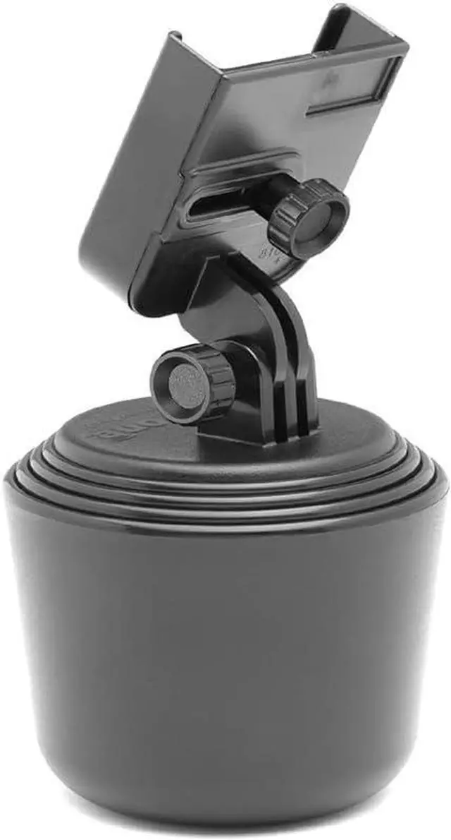 Alt view image 5 of 7 - WeatherTech CupFone  Adjustable, Universal Cup Holder Phone Mount Accessory for Car  Compatible with iPhone & Other Smartphones  Open Access Design for Cell Phone Charging - Black Plastic Knobs