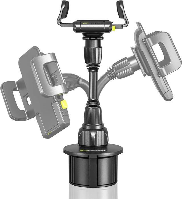 Alt view image 4 of 7 - Bracketron TripGrip Universal Phone Holder for Car Cup Holder Mount - 360 Degree Rotation, Swivel Gooseneck, Expandable Base Cell Phone Cup Holder Insert - Smartphone Cradle Stand