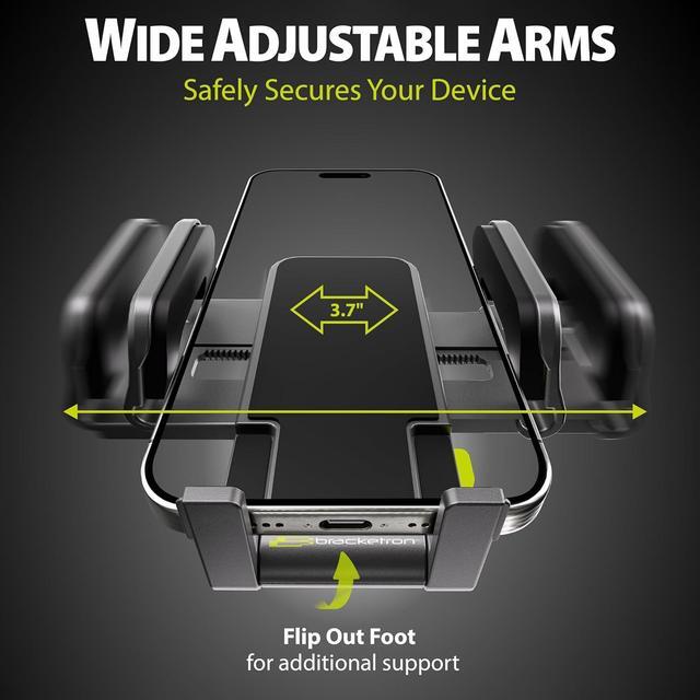 Alt view image 6 of 7 - Bracketron TripGrip Universal Phone Holder for Car Cup Holder Mount - 360 Degree Rotation, Swivel Gooseneck, Expandable Base Cell Phone Cup Holder Insert - Smartphone Cradle Stand
