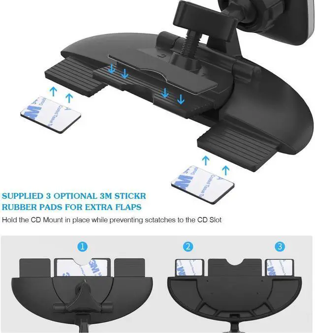 Alt view image 4 of 7 - Car Phone Mount,Magnetic Cd Slot Car Mount Phone Holder 6 Magnet for iPhone 11 Pro Xs MAX XR XS X 8 7 Plus, Galaxy S10 S10+ S10e S9 Note 9 (Black)