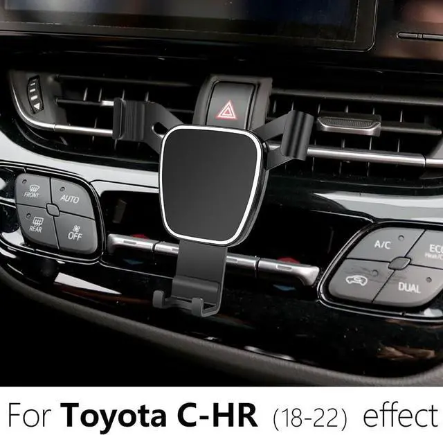Alt view image 2 of 6 - Car Phone Holder for 2018-2022 Toyota CHR C-HR Auto Accessories Navigation Bracket Interior Decoration Mobile Cell Phone Mount