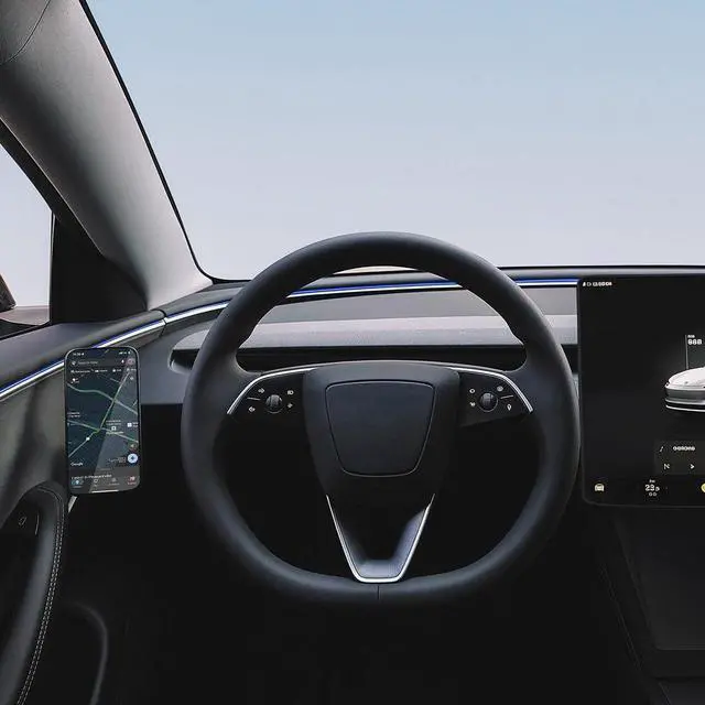 Alt view image 2 of 7 - VION Tesla Model 3 Premium Alloy Phone Mount (2025-2024 Model 3-Highland)