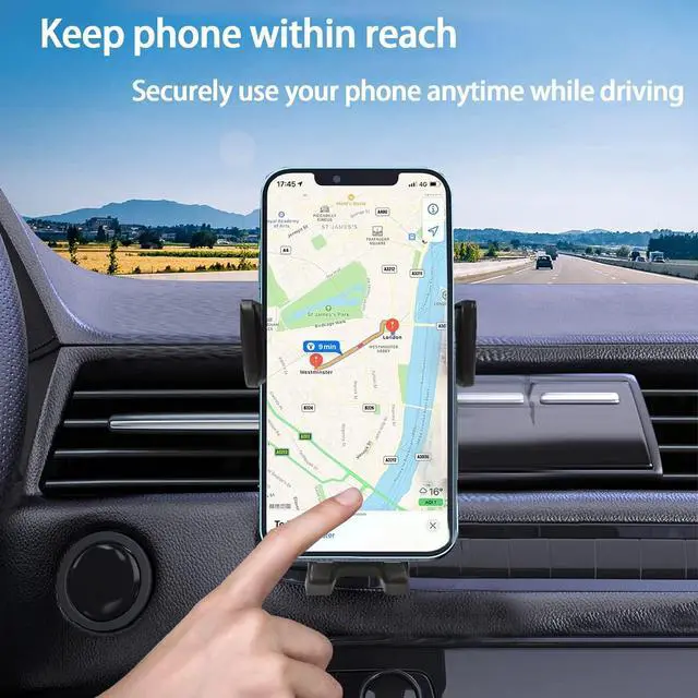 Alt view image 5 of 7 - YouOKLight Phone Holder car Vent, car Cell Phone Holder for iPhone, car Vent Phone Mount, Car Phone Holder, 2023 Upgraded Metal Hook Universal, Car Phone Mount fit for Smart Phone.