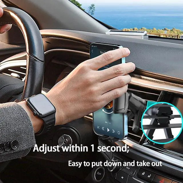Alt view image 6 of 7 - YouOKLight Phone Holder car Vent, car Cell Phone Holder for iPhone, car Vent Phone Mount, Car Phone Holder, 2023 Upgraded Metal Hook Universal, Car Phone Mount fit for Smart Phone.