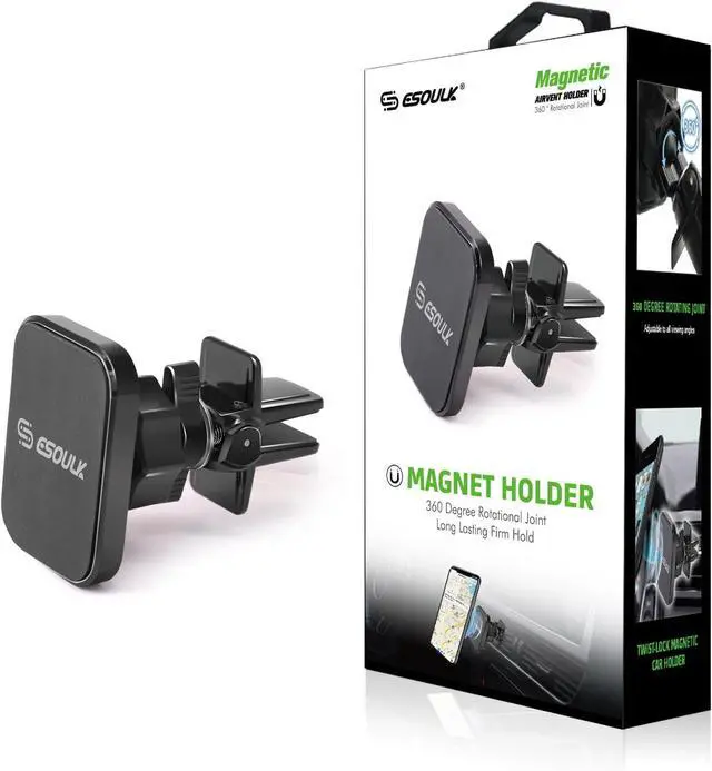 Alt view image 5 of 5 - Esoulk MagicMount Magnetic Phone Mount for Car Air Vent, Universal Cell Phone Holder for Car, Hands Free Car Vent Mount, Strong Magnet Hold, Compatible with iPhone, Samsung, and All Devices