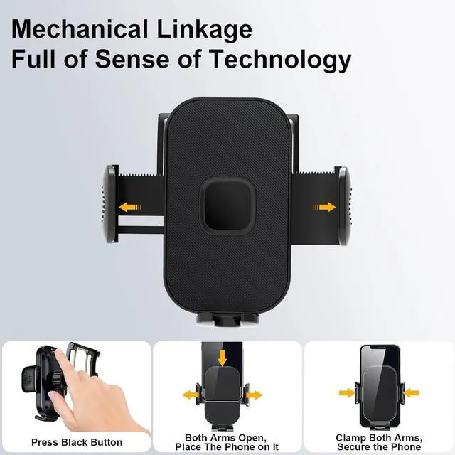 Alt view image 5 of 7 - ELOHEI for RAV4 Phone Holder with Custom Base, Car Phone Holder for 2019-2023 Toyota RAV4 Accessories, Specifically Design RAV4 Phone Mount for 4.7-7 in Phones(Not Fit RAV4 LE,XLE,Prime SE)