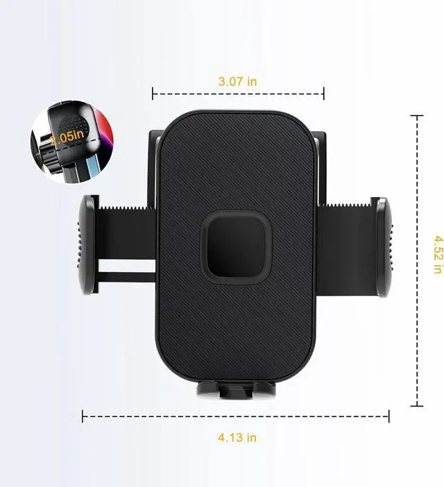 Alt view image 7 of 7 - ELOHEI for RAV4 Phone Holder with Custom Base, Car Phone Holder for 2019-2023 Toyota RAV4 Accessories, Specifically Design RAV4 Phone Mount for 4.7-7 in Phones(Not Fit RAV4 LE,XLE,Prime SE)