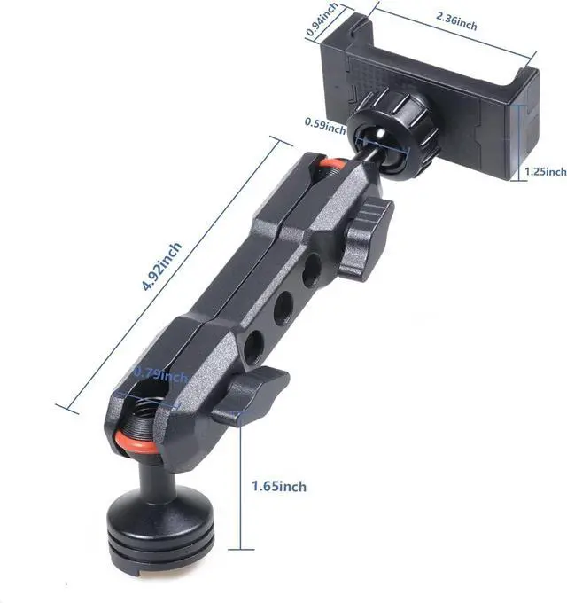 Alt view image 7 of 7 - for Bronco Dash Phone Holder, Phone Mount for Ford Bronco 2021 2022 2023 2024 2/4 Door Accessories,360°Adjustable Phone Mount Interior Accessories